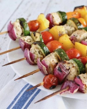 Chicken Kebab with Vegetables