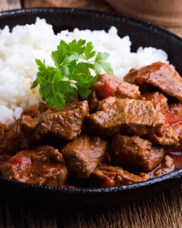 Eastern Rice with Stewed Beef