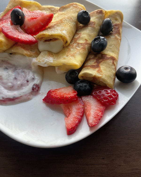 French Crepes with Sweet Cheese Cream - Image 2