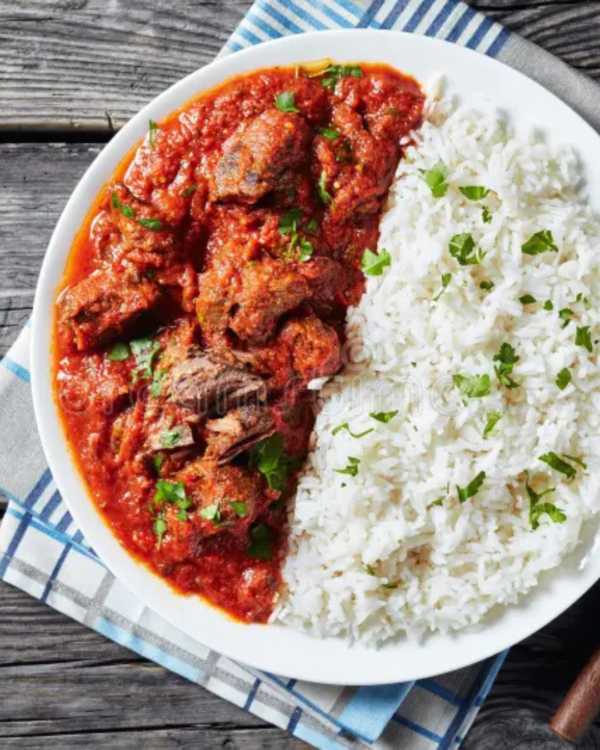 Rice with Stewed Beef (Kiev Plate)