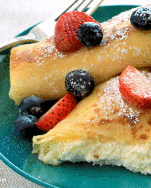 Sweet Cheese Cream Crepes