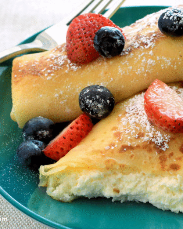 Sweet Cheese Cream Crepes